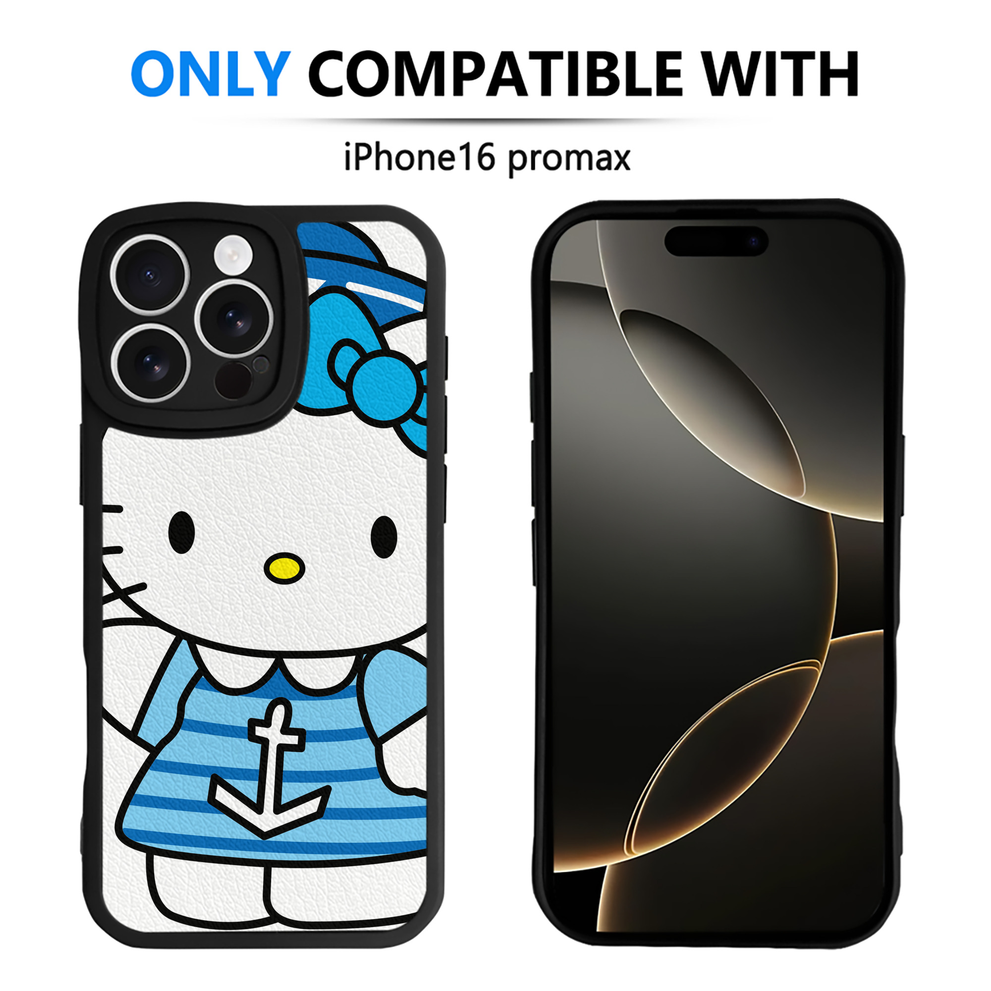 （画像用） Hello Kitty ハローキティ 【iPhone 16シリーズ対応】シリコンスマホケース（レザー調） 材質：シリコン
